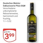 GLOBUS - Exklusivserie Pfalz DQW Angebot im Prospekt Exklusivserie Pfalz DQW bei GLOBUS im Prospekt "" für 3,99 €