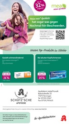mea - meine apotheke Prospekt für Sindelfingen: "Unsere Oktober-Angebote", 4 Seiten, 01.10.2025 - 31.10.2025