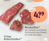 Aktuelles Rinderfilet Angebot bei tegut in Erlangen ab 4,99 €