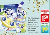 WC-Frisch Kraft-Aktiv-Duftspender oder WC Cleaner Gel Lemon Angebote von WC Frisch bei EDEKA Bad Kreuznach für 1,59 €