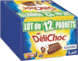 tablette chocolat au lait - DÉLICHOC en promo chez Carrefour Drancy à 13,78 €