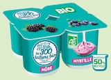 Yaourts brassés panachés 2 mûres/2 myrtilles bio - LES 300 LAITIERS BIO dans le catalogue Intermarché Super