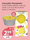 Citronella Partylichte im V-Markt Prospekt Citronella Partylichte von im aktuellen V-Markt Prospekt für 2,99 €