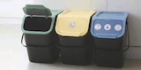 Lot de 3 poubelles de tri 25L en promo chez Super U Besançon à 23,99 €