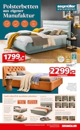 Polsterbett im Segmüller Prospekt Segmüller Schlafen Spezial auf S. 11