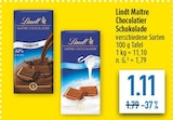 Maître Chocolatier Schokolade Angebote von Lindt bei diska Coburg für 1,11 €