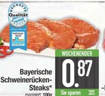Bayerische Schweinerücken-Steaks im Angebot bei EDEKA in Straubing Bayerische Schweinerücken-Steaks Angebote bei EDEKA Straubing für 0,87 €