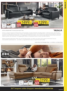 Sofa im BRAUN Möbel-Center Prospekt "Gröööößter Sale des Jahres" mit 14 Seiten (Reutlingen)