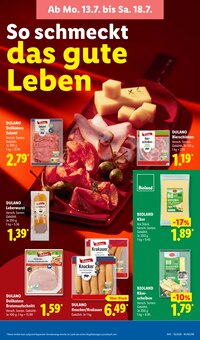 Wurst im aktuellen Lidl Prospekt (Leverkusen) Wurst im Lidl Prospekt "LIDL LOHNT SICH" mit 72 Seiten (Leverkusen)