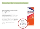 Mucosolvan HUSTENSAFT 30 mg/5 ml bei LINDA im Schwerte Prospekt für 6,95 €