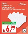 Quarter- oder Sneakersocken im Angebot bei Marktkauf in Mülheim Quarter- oder Sneakersocken Angebote von s.Oliver bei Marktkauf Mülheim für 6,99 €