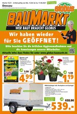 Globus-Baumarkt Prospekt für Dessau-Roßlau mit 20 Seiten Globus-Baumarkt Prospekt für Dessau-Roßlau: "WER BAUT BRAUCHT GLOBUS", 20 Seiten, 11.04.2021 - 17.04.2021