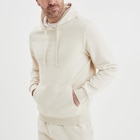 Sweat molleton à capuche hoodie ecru homme dans le catalogue La Halle