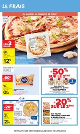 Promos Pizza dans le catalogue "Carrefour market" de Carrefour Market Pizza en promo dans le catalogue Carrefour Market à la page 23