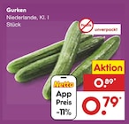 Gurken für 0,79 € bei Netto Marken-Discount im Angebot Gurken im aktuellen Netto Marken-Discount Prospekt