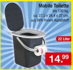 Mobile Toilette für 14,99 € bei Zimmermann im Angebot Mobile Toilette im aktuellen Zimmermann Prospekt