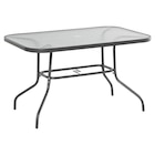 Outsunny Gartentisch grau Glas B/H/L: ca. 80x70x120 cm für 73,99 € bei POCO im Angebot Outsunny Gartentisch grau Glas B/H/L: ca. 80x70x120 cm im aktuellen POCO Prospekt