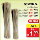 Splittstäbe ca. 40 cm im Angebot bei Zimmermann in Hannover Splittstäbe ca. 40 cm Angebote bei Zimmermann Hannover für 1,99 €