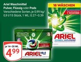 Waschmittel Pulver Angebote von Ariel bei GLOBUS Völklingen für 4,99 €