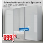 Schwebetürenschrank Systema im Angebot bei Die Möbelfundgrube in Pirmasens Schwebetürenschrank Systema Angebote bei Die Möbelfundgrube Pirmasens für 599,99 €