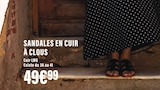 SANDALES EN CUIR À CLOUS en promo chez Monoprix Nanterre à 49,99 €