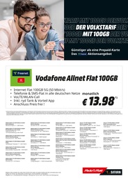 MediaMarkt Saturn Handyvertrag im Prospekt MediaMarkt Saturn Handyvertrag im Prospekt