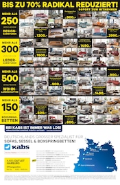 Aktueller Kabs Prospekt mit Couch, "HAMBURGS GRÖSSTES SOFA & BETTEN-OUTLET", Seite 2