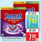 All in 1 Extra Tabs XXL 67 Tabs im Angebot bei Marktkauf in Leonberg All in 1 Extra Tabs XXL 67 Tabs Angebote von Somat bei Marktkauf Leonberg für 7,49 €