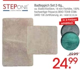 Badteppich Set 2-tlg. von STEP ONE für 24,99 € bei Zurbrüggen im Angebot Badteppich Set 2-tlg. von STEP ONE im aktuellen Zurbrüggen Prospekt