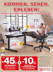 Bürostuhl im Möbelzentrum Pforzheim Prospekt "KOMMEN, SEHEN, ERLEBEN!" mit 8 Seiten (Pforzheim)