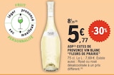 Promo AOP Côtes de provence vin blanc à 5,77 € dans le catalogue E.Leclerc à Angers