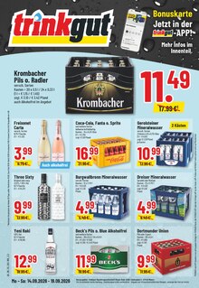 Trinkgut Prospekt der KW 37 "Aktuelle Angebote" Aktueller Trinkgut Prospekt "Aktuelle Angebote" Seite 1 von 10 Seiten