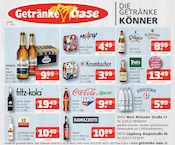 Cola im Getränke Oase Prospekt in Werl Aktueller Getränke Oase Prospekt mit Cola, "Aktuelle Angebote", Seite 1