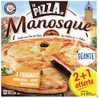 Pizzas 3 fromages surgelées - LA PIZZA DE MANOSQUE en promo chez Intermarché Hyper Pizzas 3 fromages surgelées - LA PIZZA DE MANOSQUE dans le catalogue Intermarché Hyper