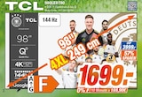 TV 98QLED 780 Angebote von TCL bei expert Bergneustadt für 1.699,00 €