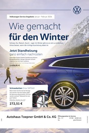 Volkswagen Prospekt für Backnang: "Wie gemacht für den Winter", 1 Seite, 01.01.2024 - 29.02.2024
