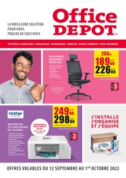 Catalogue Office DEPOT du moment, 12/09/2022 - 01/10/2022 Prospectus Office DEPOT en cours, "Office DEPOT", 4 pages