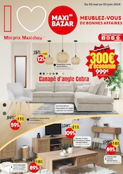 Catalogue Maxi Bazar en cours à Tourcoing, "Meublez-vous de bonnes affaires", Page 1
