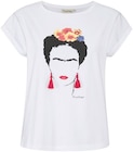 Frida Kahlo Damen T-Shirt für 9,99 € bei REWE im Angebot Frida Kahlo Damen T-Shirt im aktuellen REWE Prospekt