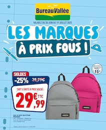 Prospectus Librairies & Culture Bureau Vallée en cours, LES MARQUES À PRIX FOUS !, 24 pages, 30/06/2025 - 19/07/2025 Catalogue Librairies & Culture Bureau Vallée en cours à Bidos et alentours, LES MARQUES À PRIX FOUS !, 24 pages, 30/06/2025 - 19/07/2025