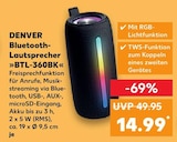 Bluetooth-Lautsprecher »BTL-360BK« von DENVER im aktuellen Kaufland Prospekt für 14,99 €