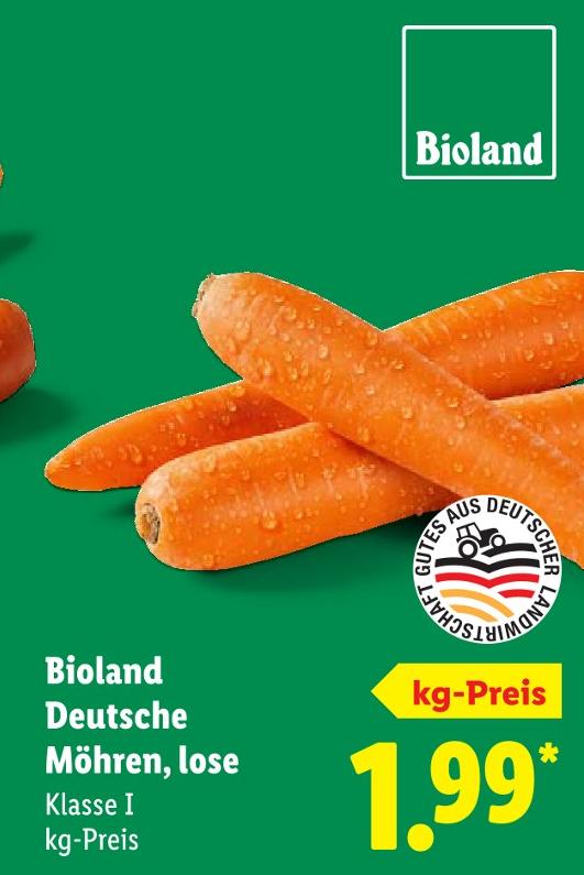 Deutsche Möhren, lose