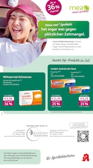 mea - meine apotheke Prospekt Unsere Juli-Angebote mit 4 Seiten