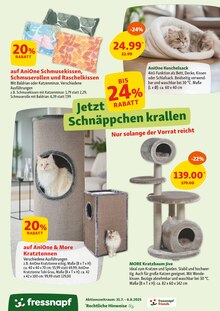 Kratzbaum im Fressnapf Prospekt "Verwöhnen zum kleinen Preis" mit 20 Seiten (Leipzig)