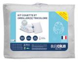 Pack Couette Chaude + Oreiller Bleu Câlin en promo chez Auchan Hypermarché Carcassonne à 25,00 €