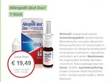 Allergodil akut Duo bei Wriezen-Apotheke im Wriezen Prospekt für 19,49 €