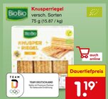 Aktuelle Süßigkeiten Angebote bei Netto Marken-Discount in Göttingen Aktuelles Knusperriegel Angebot bei Netto Marken-Discount in Göttingen ab 1,19 €