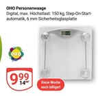 Personenwaage im Angebot bei GLOBUS in Neustadt Personenwaage Angebote von OHO bei GLOBUS Neustadt für 9,99 €