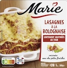 Lasagnes à la bolognaise - MARIE dans le catalogue Géant Casino