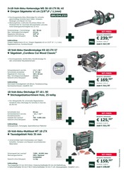 Kettensäge im RHG Baucentrum Prospekt in Plauen Aktueller RHG Baucentrum Prospekt mit Kettensäge, "Mega Deals mit Metabo", Seite 3